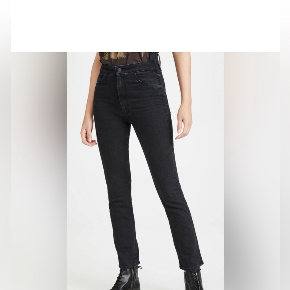 MOTHER Black High-Rise Jeans The dazzler Shift minimalist Gap style mom Jean - Picture 8 of 13